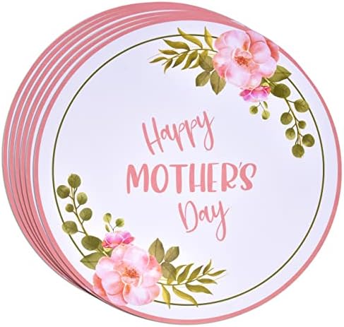 Feliz Dia das Mães Rodada Mats 13 x 13 Para festas de férias suprimentos de mesa de mesa do dia da mãe mesa floral tape