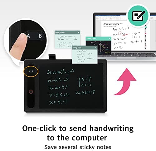 Penpower Remotego LCD Padding de escrita | 2ª geração | Manuscrita visível | Software 3-em-1 com quadro branco, anotação e gravação