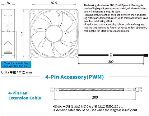 Scythe Kaze Flex 92mm Fan, PWM 300-2300rpm, fã de estojo silencioso/CPU, pacote único