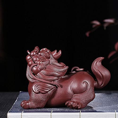 N/A roxo Clay Sculpture Tea Boutique Boutique Handmada Ornamentos de Cerâmica Creative Dance Tea Pet Pet