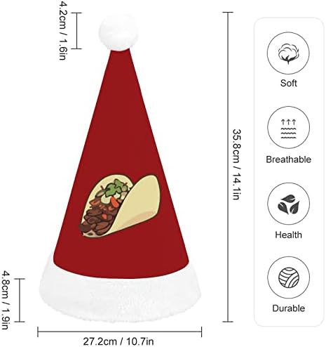 Tacos chapéu de natal