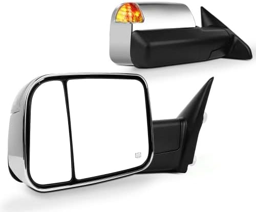 Scitoo Compatible Fit for Towing Mirrors 2010-2015 para RAM 1500 2500 3500 2009-2010 para Dodge para RAM 1500 2500 3500 Capagem