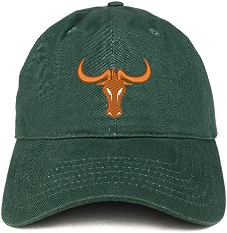 Trendy Apparel Shop Texas Bull Head Bordoused Cotton Pai Hat