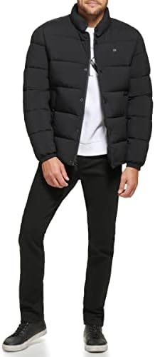 Calvin Klein Puffer-Men, casaco de inverno, resistente à água