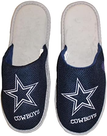 Foco Dallas Cowboys NFL Men's Slip on Slippers With Star Logo