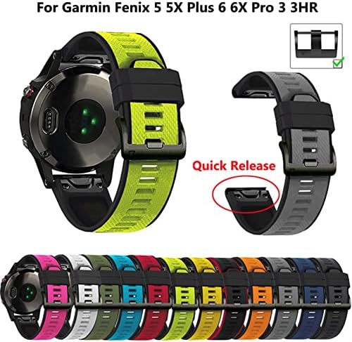 EGSDSE Novas tiras de banda de relógio inteligente para Garmin Fenix ​​6 6s 6x 5x 5 5s 3 3HR Forerunner 935 945 S60 Straping Strap Silicole
