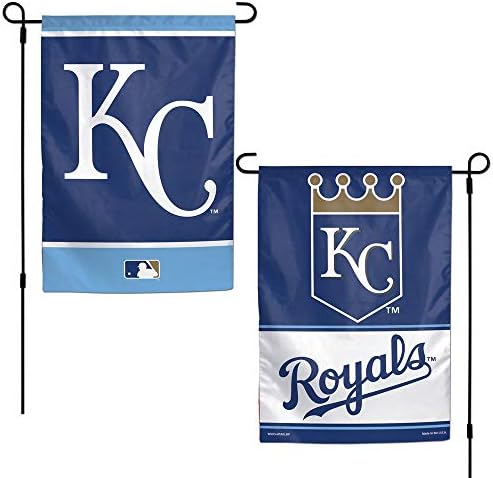 WinCraft MLB Kansas City Royals Flag12x18 Bandeira de 2 lados do jardim, cores de equipe, tamanho único