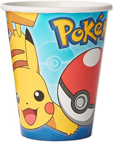 American Greetings Pokemon Party Supplies, copos de papel de 9 onças