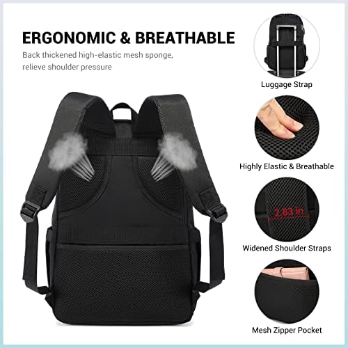 Backpack de laptop LoveVook para mulheres, mochilas de 15,6 polegadas para estudante adolescente da faculdade, bookbags
