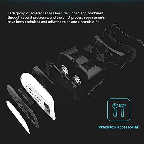 Fone de ouvido de realidade virtual 3D VR, óculos VR com controlador remoto, óculos de realidade virtual 3D com fone de ouvido Bluetooth