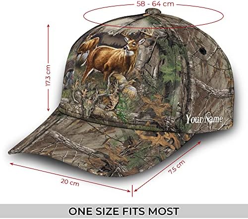 Imprimir 3D Imprimir veados personalizados caçar snapback beisebol bap de caça a camuflagem padrão chapéu de chapéu para caçadores