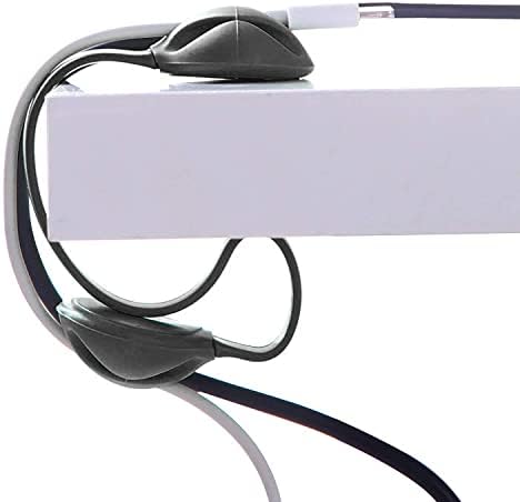 Jiulory Cable Solter - Organizador do cordão - Clipes de gerenciamento de cabos - sistema de suporte -3 Pacote clipes de cabos multiuso para carregadores de telefone, cabos USB - casa, escritório, mesa de cabeceira, mesa de mesa