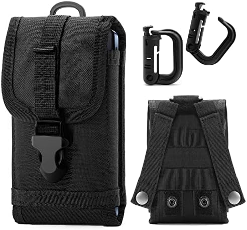 MOLLE TACTICAL BOIL TACELA CANTELA TOLO CELO CELO CELO PARA iPhone 11 12 13 Samsung Galaxy Android Belt Clip Grimloc Locking D-ring
