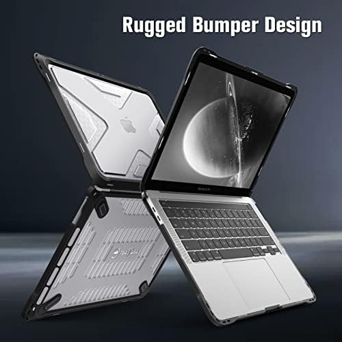 Fintie Case para MacBook Pro 13 polegadas A2338 A2251 A2289 A2159 A1989 A1706 A1708 - Tampa de concha dura pesada com pára