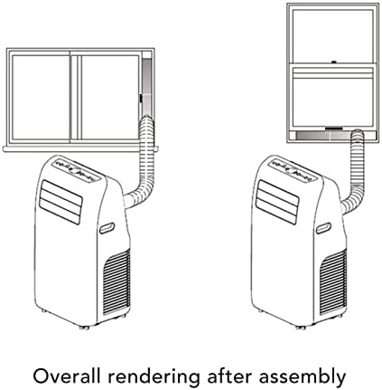 Kit de janela de ar condicionado portátil de natudeco ， kit de ventilação de jeito de ar condicionado kit de ventilação de ventilação