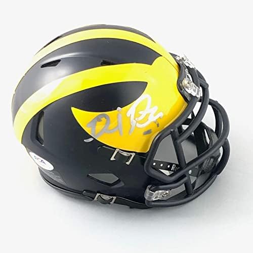 Dave Portnoy assinou mini capacete PSA/DNA Universidade de Michigan Barst autografada - Mini capacetes da faculdade autografados