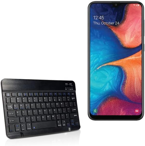 Teclado de ondas de caixa compatível com o teclado Bluetooth do Samsung Galaxy A20S - Slimkeys Bluetooth, teclado portátil