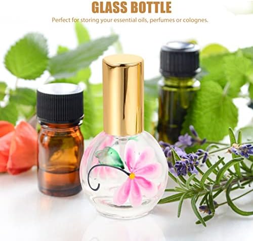 Mobestech 2pcs vidro de vidro vazio reabastecível garrafas de spray de perfume, 15 ml de reabastecimento de perfume de reabastecimento