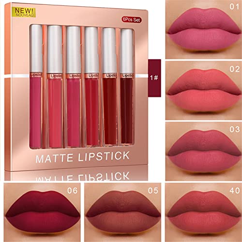 Little Girl Lip Gloss Pack Velvet Lipstick Cosmetics clássico à prova d'água clássica Longa Longa Corção suave cor