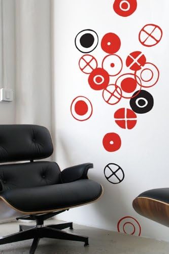 Blik E-Circles-1 Wall Stick, Eames Circle, Small, Grafite