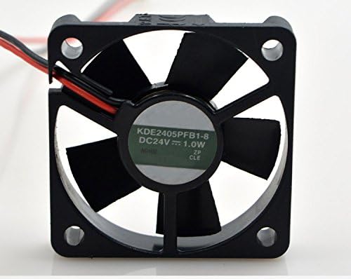 Fan do ventilador meglop Meoly KDE2405PFB1-8 DC FAIS sem escova 24V 1,0W 2 conector de fio Fan 50501010 mm