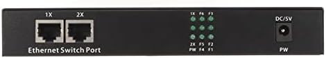 Chave de óptica Ethernet Qinlorgo, TX1310NM Fiber Media Converter Negociar automaticamente indicador LED 8 portas para escritório