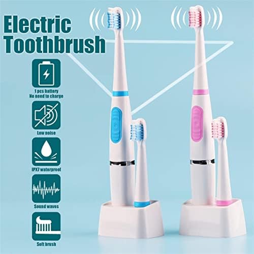 Aoof de dentes elétricos ipx7 interruptor à prova d'água de um toque de cabeça macia cabeça de ruído de baixo ruído de dentes de