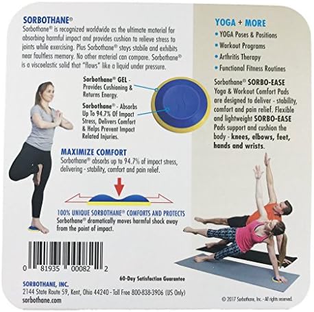 Sorbo -Ease Yoga & Workout Comfort Pad - Conjunto de 2 com bolsa de viagem
