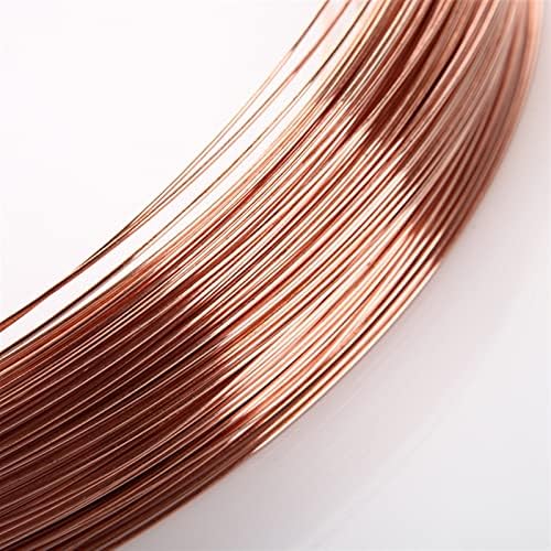 Fio de cobre esmaltado WDongx 5m/2m/1m diâmetro 0,2/0,3/0,4/0,5/0,6/0,8/1/1,2/1,5/1,8/2/2,5/3/4/5 mm Linha de cobre T2 Linha de cobre de cobre de cobre