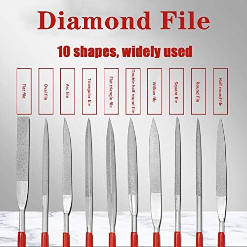 Guangming - Conjunto de arquivos, conjunto de arquivos de agulha de diamante, 13 PCs Wood Rasp File Tool Fool, ferramenta manual para aplicativos de madeira, metal, modelo e hobby