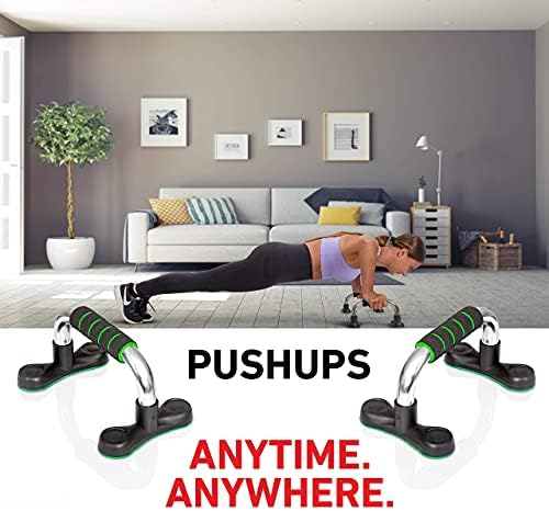 Mazzello Steel Push Up Mandles para o piso - Push -up Stands Strength Training - Lightweight 1,3 libras - Equipamento de exercício