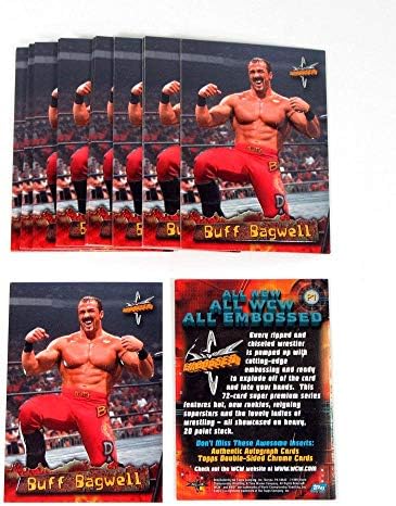 Lar de 1999 Topps WCW em relevo Buff Bagwell Promo Card NM/MT - Cartões de luta livre não assinados