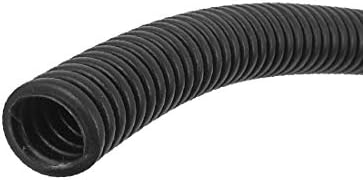X-Dree flexível Tubos de cabo de mangueira corrugada flexível de 3 metros de 8 mm DIA BLACK (Tubo para Manguera de Tubo Tubo Tubo