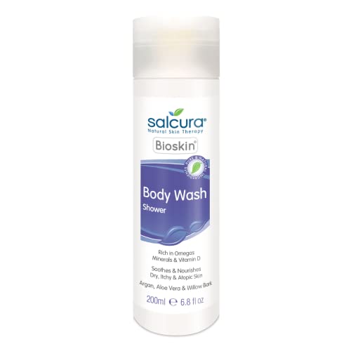 Salcura Natural Skin Therapy, BioSkin Face Wash 150ml e Bioskin Body Wash 200ml Duo pack no Noties, adequado para qualquer pessoa propensa a eczema ou pacote de dupla de dermatite