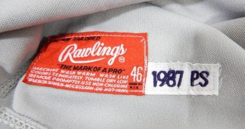 1987 Palm Springs Angels #39 Game usou Grey Jersey 46 DP23995 - Jerseys MLB usada para jogo MLB