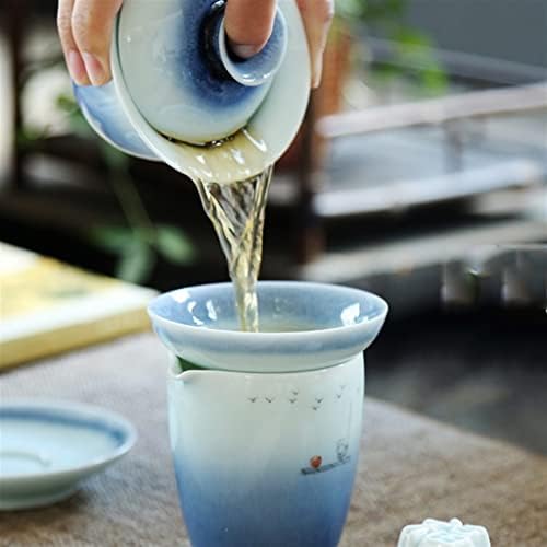 TEAPOTS pintados à mão Conjunto de chá de kung de kung fu do conjunto de chá de cerâmica