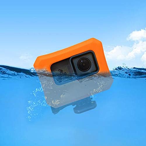 Flutuante para a GoPro Hero 7, Hero 6, Hero 5 câmeras, caixa flutuante de laranja para acessórios da GoPro Floater com uso de parafuso para mergulho em esportes aquáticos