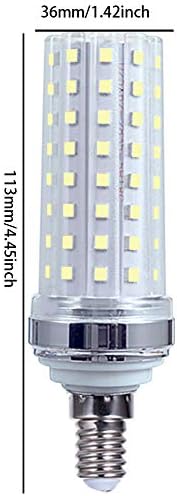 Lâmpadas LED de lâmpadas LED 20W Mini lâmpada de lâmpada de candelabra 100w Luz decorativa equivalente a vela para candelabro de ventilador de teto Luz de pingente de 6000K WHITE LEFRO AC85-265V PACK DE 4