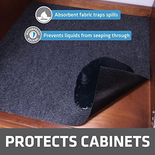 Drime em tapete de pia, tapetes de proteção à prova d'água para cozinha e banheiro, revestimentos de prateleira absorventes, resistente