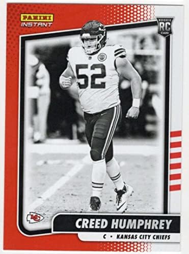 Creed Humphrey RC 2021 Panini Instant Black & White /2728 ROOKIE #BW-41 CHIEPS NFL