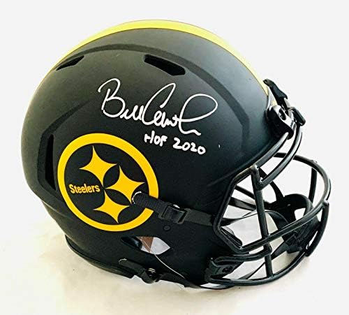 Bill Cowher assinou o Steelers FS Eclipse Speed ​​Haphet Autentic Helmet JSA WPP857901 - Capacetes NFL autografados