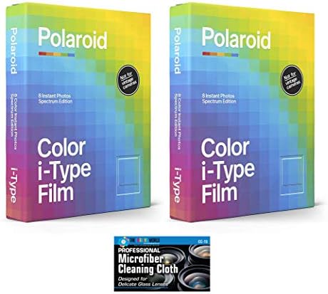Color Impossível/Polaroid Color Instant Film Black Frame Edition para Câmera Polaroid I-Type OneStep2-2-Pack
