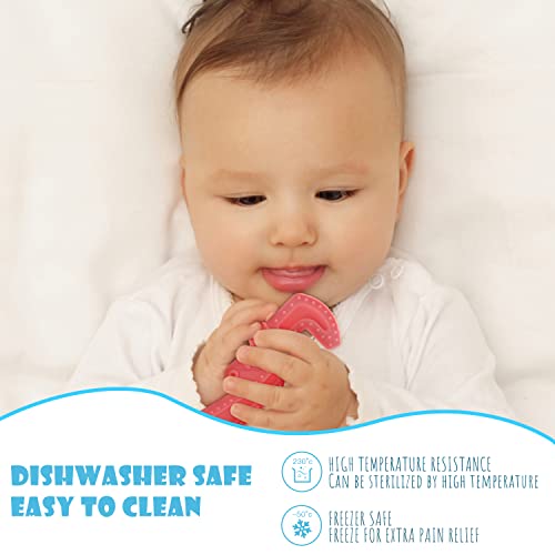 Brinquedos de dentição do menino por 0-6 6-12 meses, Bebety Babies recém-nascidos BPA Free Silicone Saine