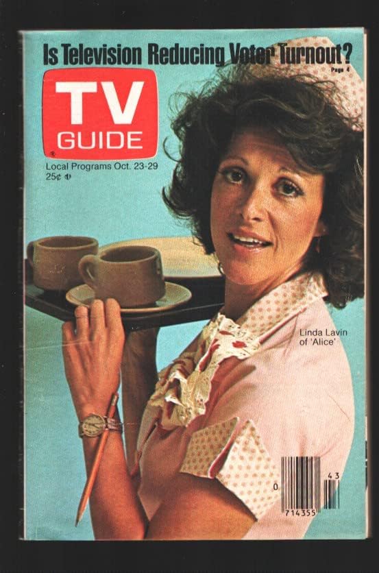 Guia de TV 10/33/1976-Linda Lavin-Alice-Cover-New York Metro Edition-No-Insert Card-Fn/VF
