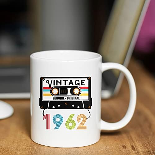 1962 Rádio vintage, Presentes de 60º aniversário para homens Mulheres Coffee Caneca-1962 Decorações Mulheres-60º Aniversário