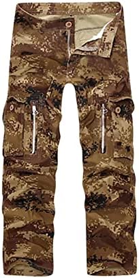 2023 calças de camuflagem recém -masculina lavagem de moda com vários bolsos de corpo completo calças de tamanho completo PLUS