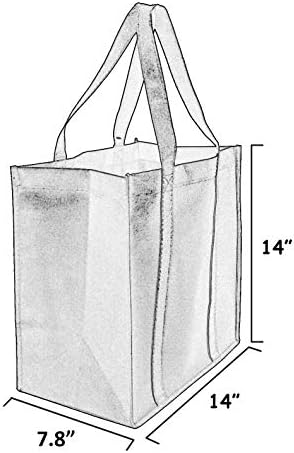 Bolsa de compras de expressões de presentes, sacolas de presente grandes sacolas ecológicas reutilizáveis, Stand Up