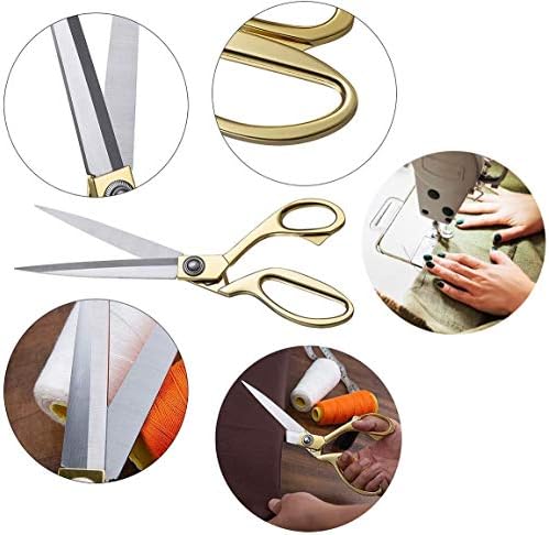 Tesoura de tecido Profissional Scissors de 8,5 polegadas para fortes para tesouras de costura de couro para adaptar força industrial