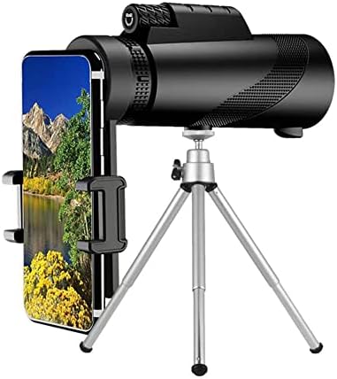 80x100 hd poderoso telescópio monocular câmera de telefone zoom tripé telescópio clipe de telefone para acessórios de acampamento ao ar livre