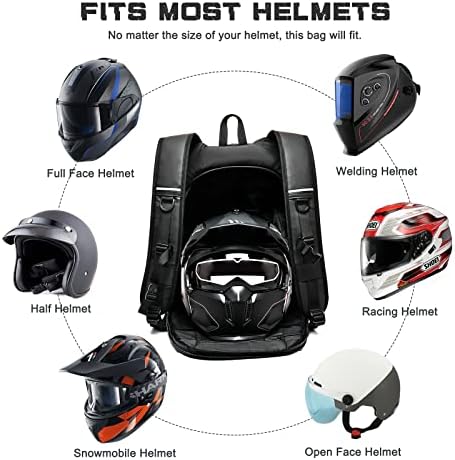 Mochila Weplan Motorcycle, mochila de capacete à prova d'água para homens, acessórios para motocicletas, mochila de viagem
